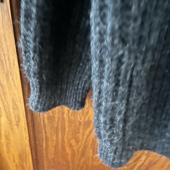 Jenni Kayne Baby Alpaca Oversized Cocoon Cardigan Sweater XS Black VGUC - Picture 8 of 10